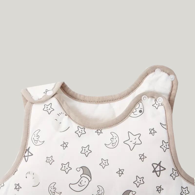 Bamboo Fiber Thickened Sleepwear Bag With Star And Moon Print
