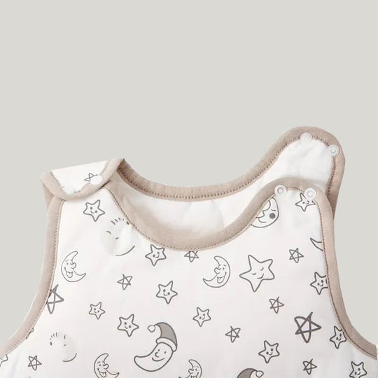 Bamboo Fiber Thickened Sleepwear Bag With Star And Moon Print