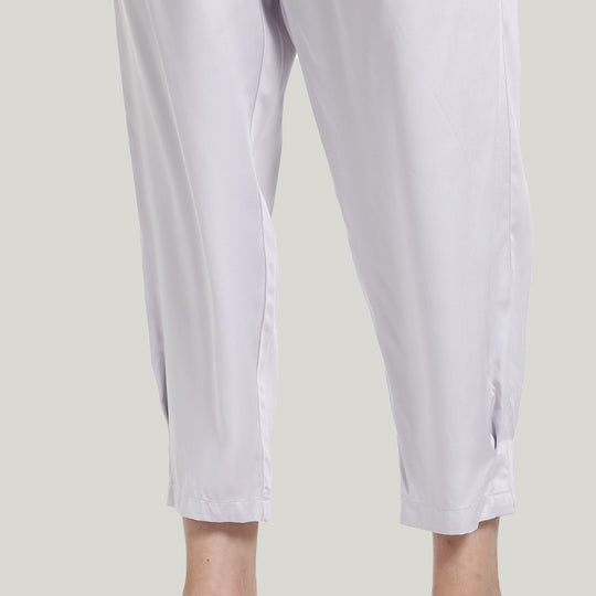 Bamboo Fiber Women’s Knit Short-sleeve Long Tops Pajamas Set-2311290095