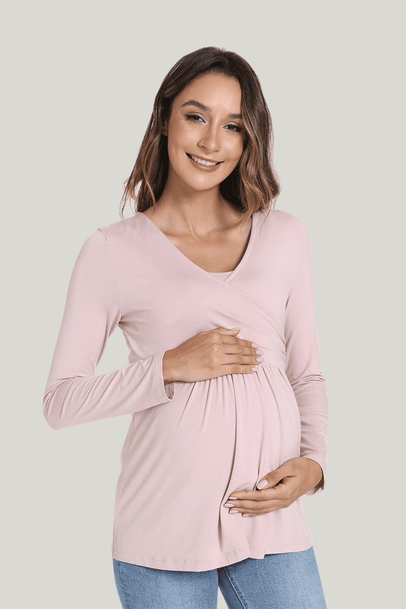 Bamboo Long Sleeve Maternity Tops Manufacturer