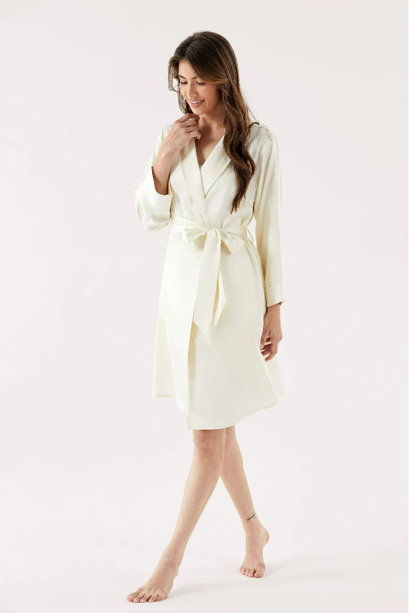 Private Label Bamboo Lounge Robe Private Factory