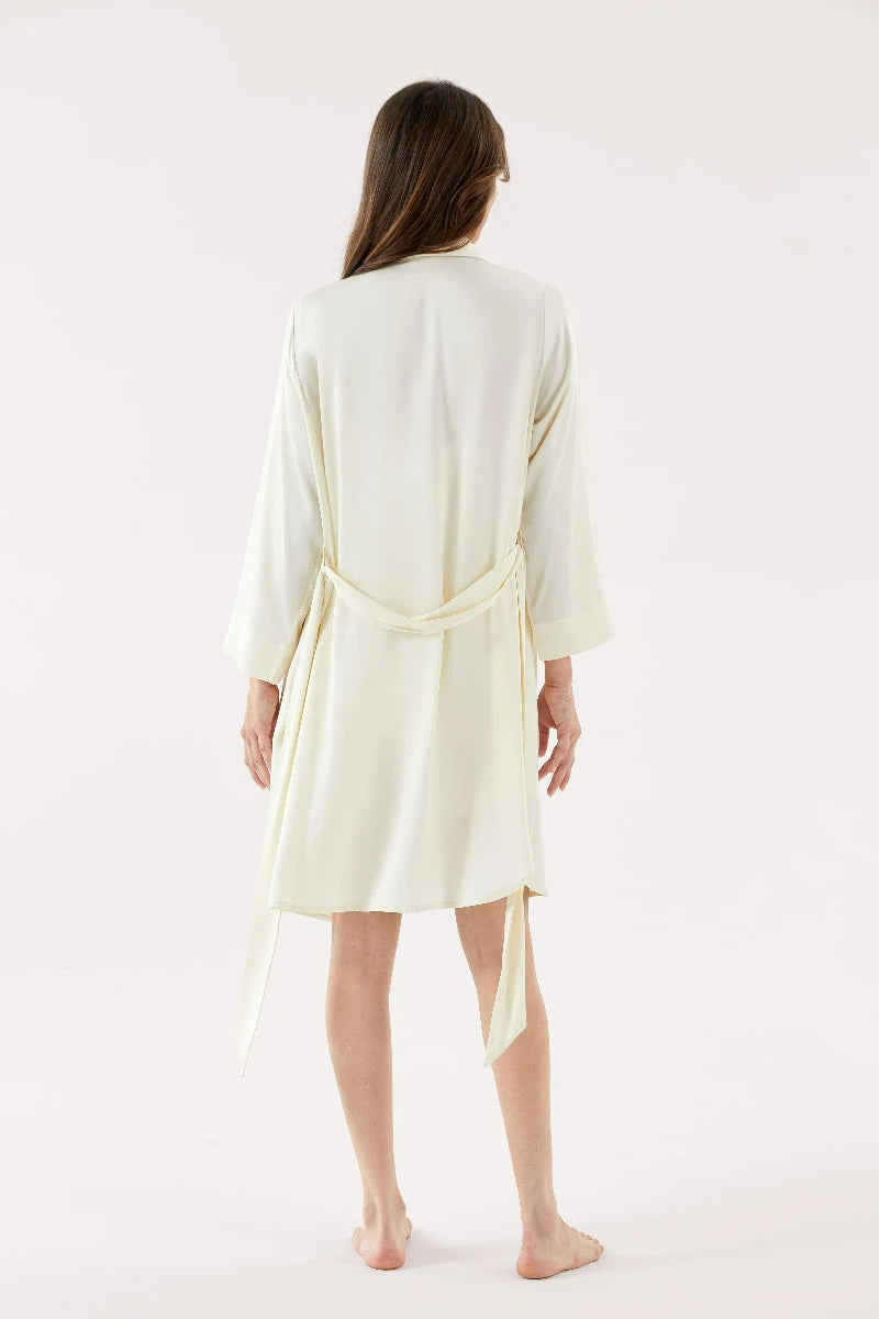 Private Label Bamboo Lounge Robe Private Factory