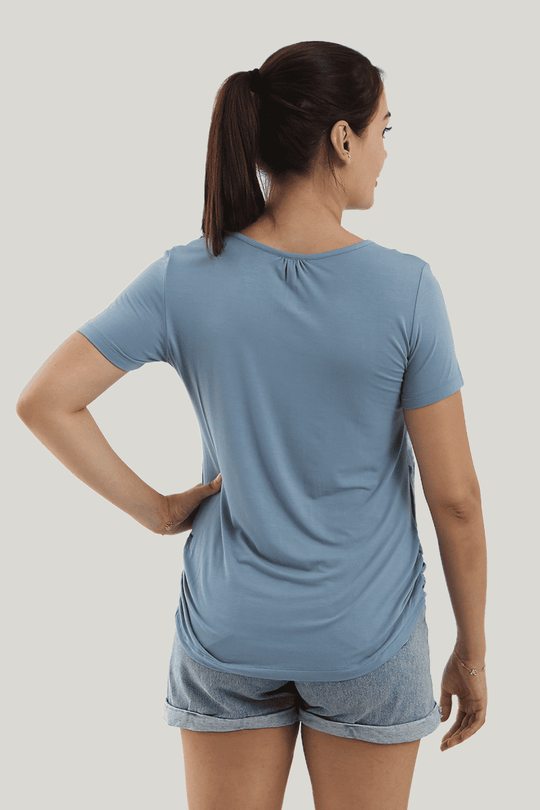 Bamboo Short Sleeve Nursing Tops Manufacturer-2416340137