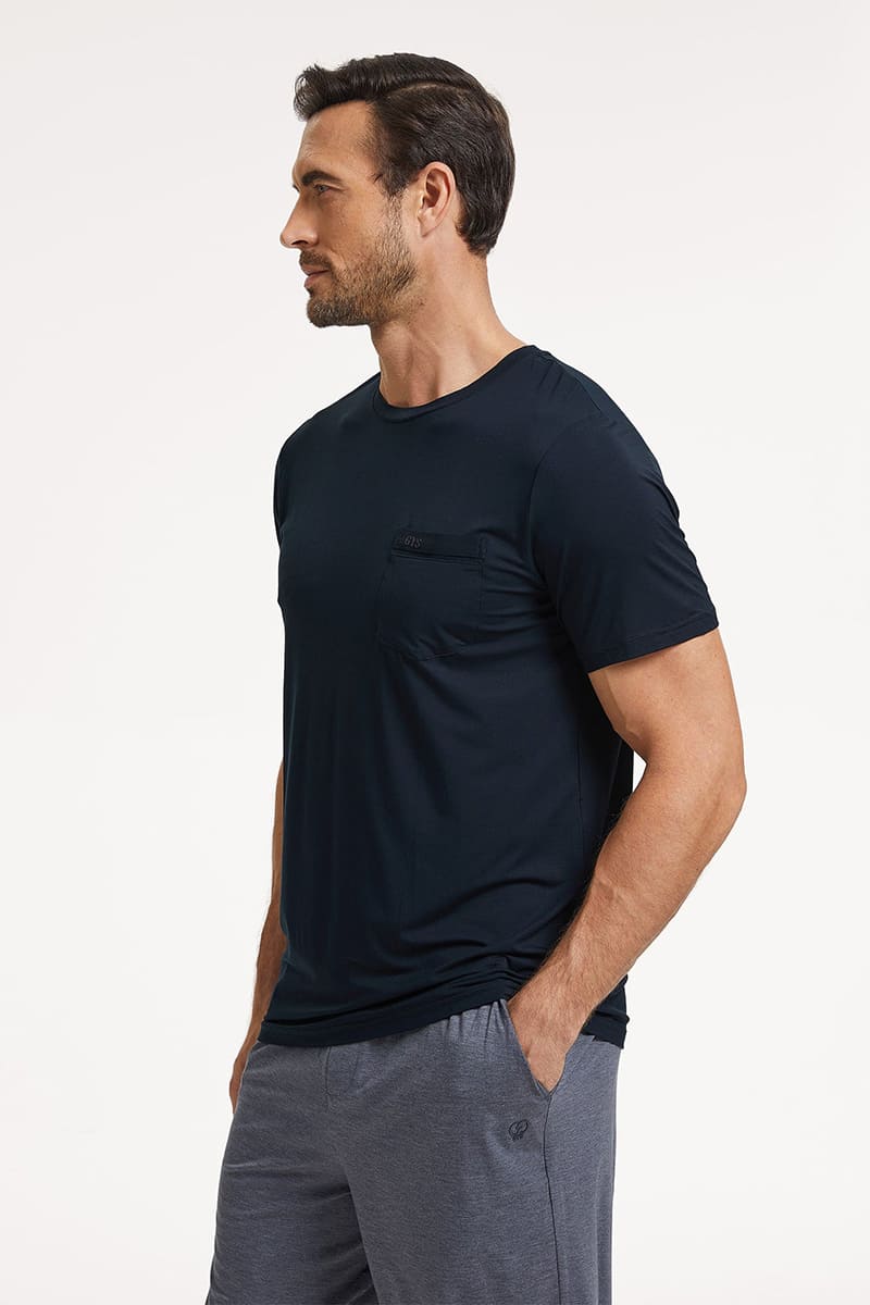 Bamboo T-Shirt For Men In Bulk,Custom Lyocell Tee Supplier