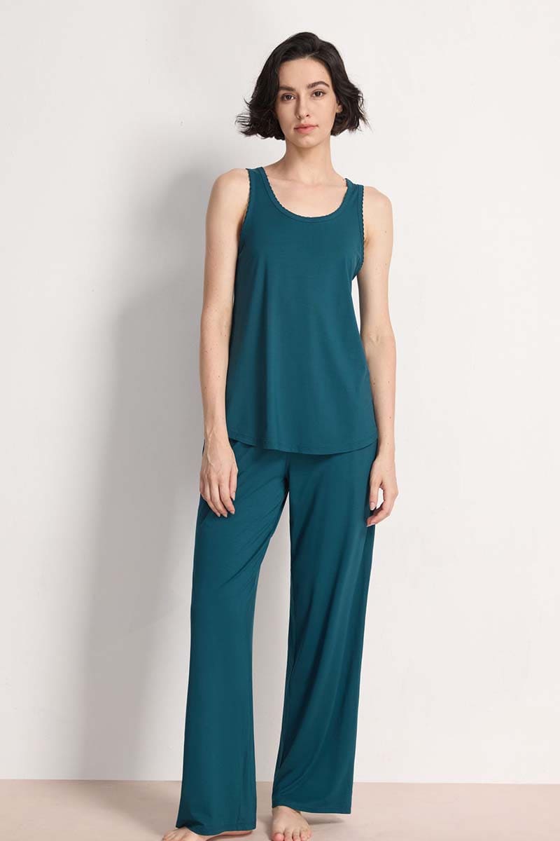 Bamboo Tank Pj Sets Manufacturing, Customized Nighty Wholesale
