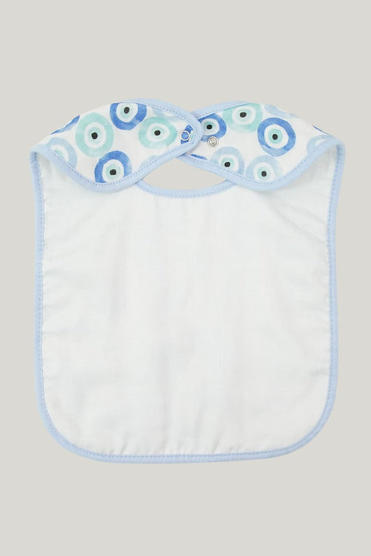 Double-Layer Newborn Woven Trim Bib, Natural Bamboo Viscose Muslin Infant Bib-2311820228-3
