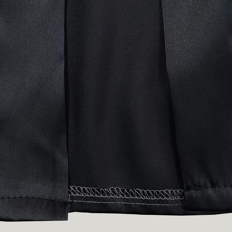 Comfortable Half-Sleeved Men'S Robe, Classic SleepwearWith Tie Waist