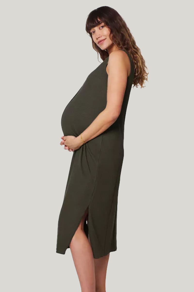 V-Neck Loose And Comfortable Maternity Dress/Labor & Delivery Gowns