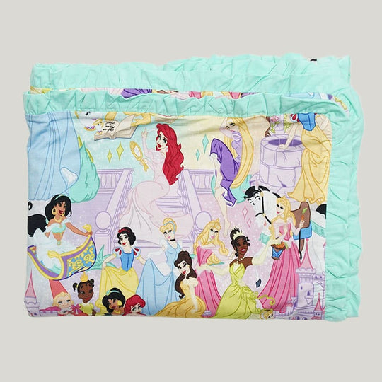 Bordered Skin-Friendly Soft Baby Blanket Swaddle Snow White Print