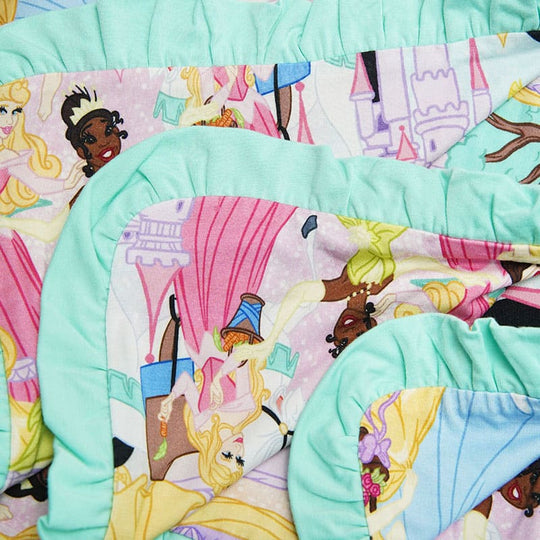 Bordered Skin-Friendly Soft Baby Blanket Swaddle Snow White Print