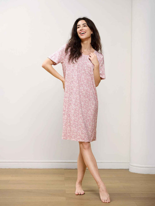 Bulk Premium Bamboo Floral Embrace Nightdress Supplier
