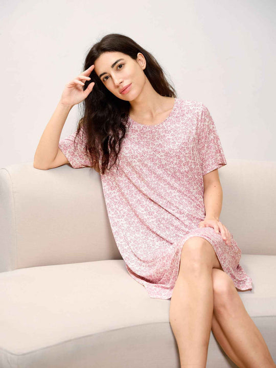 Bulk Premium Bamboo Floral Embrace Nightdress Supplier