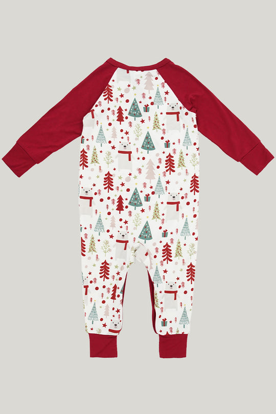 Christmas-themed Baby Knit Long-sleeve Long Pants Sleepsuits-2311820096