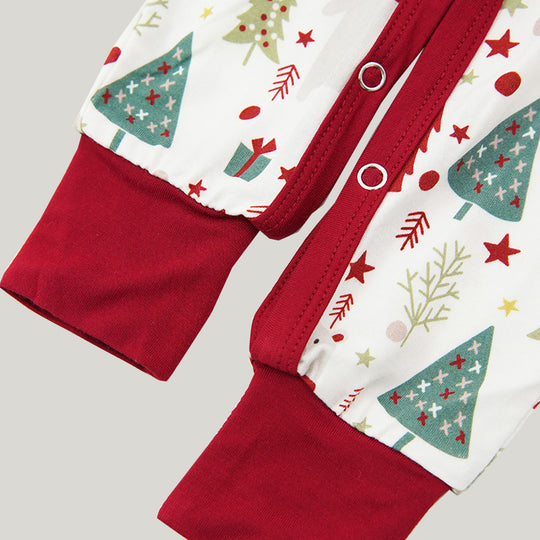 Christmas-themed Baby Knit Long-sleeve Long Pants Sleepsuits-2311820096