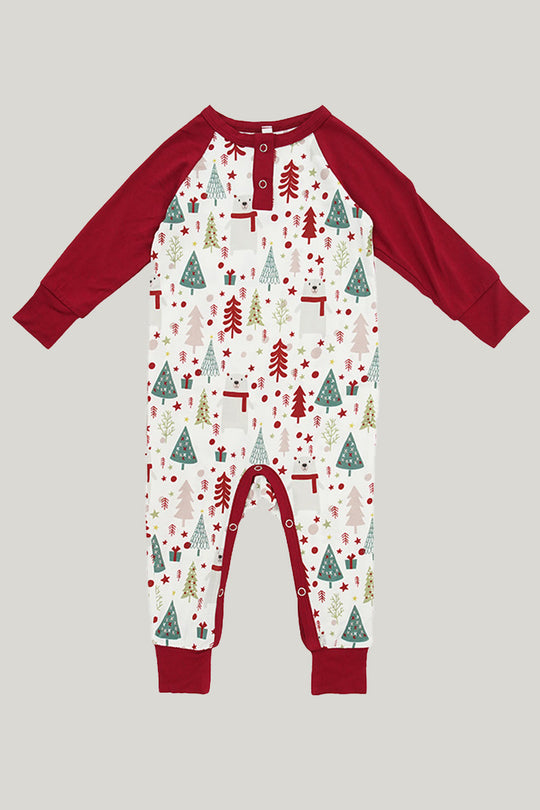 Christmas-themed Baby Knit Long-sleeve Long Pants Sleepsuits-2311820096