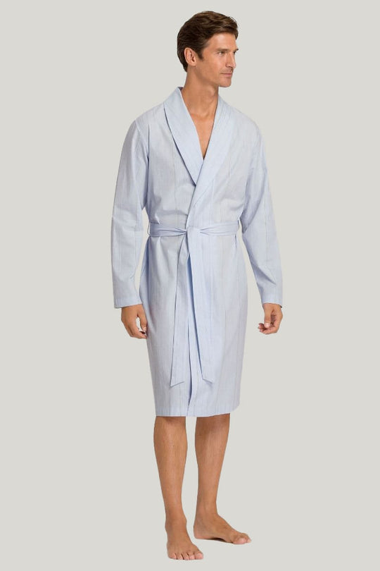 Comfortable And Breathable Men'S Cotton Robe, High Quality Lace Up Sleepwear With Pockets