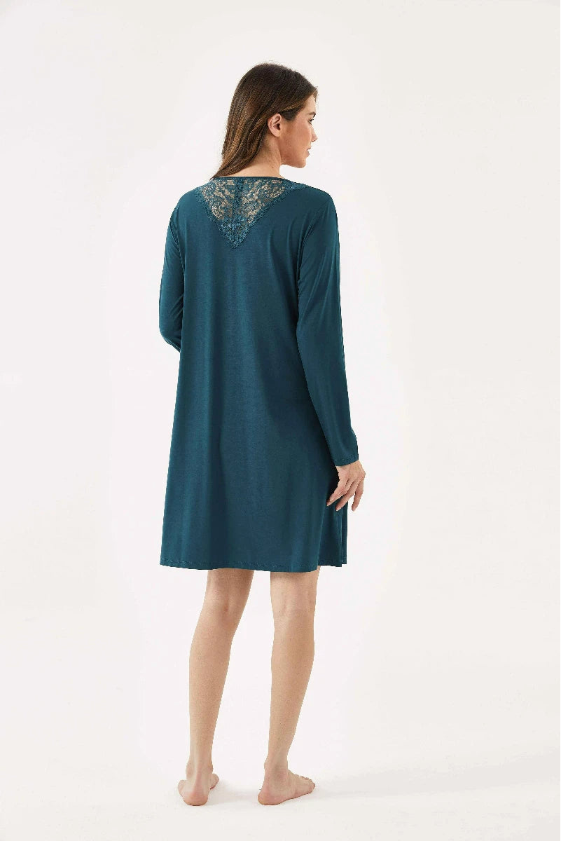 Private Label Bamboo Floral Embrace Nightdress Factory