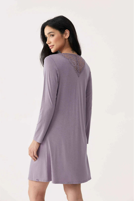 Custom Bamboo Floral Embrace Nightdress Factory