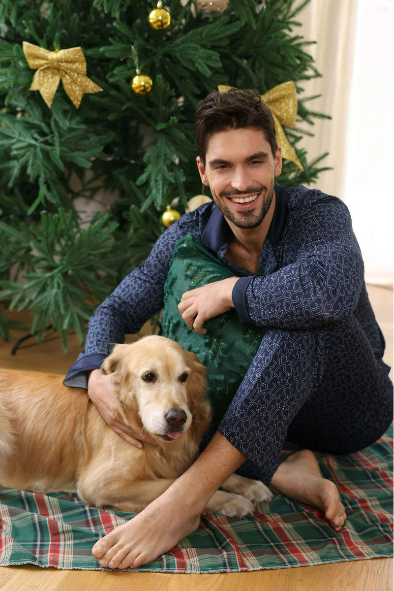 Custom Bamboo Men Long Sleeve Pajama Sets Manufacturer