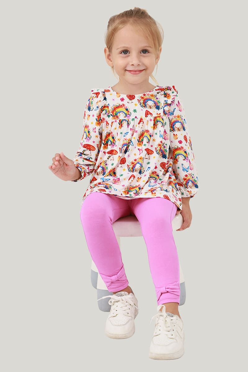 Private Label Children'S Bamboo Pyjamas &Dress 2pcs Set-2416520255
