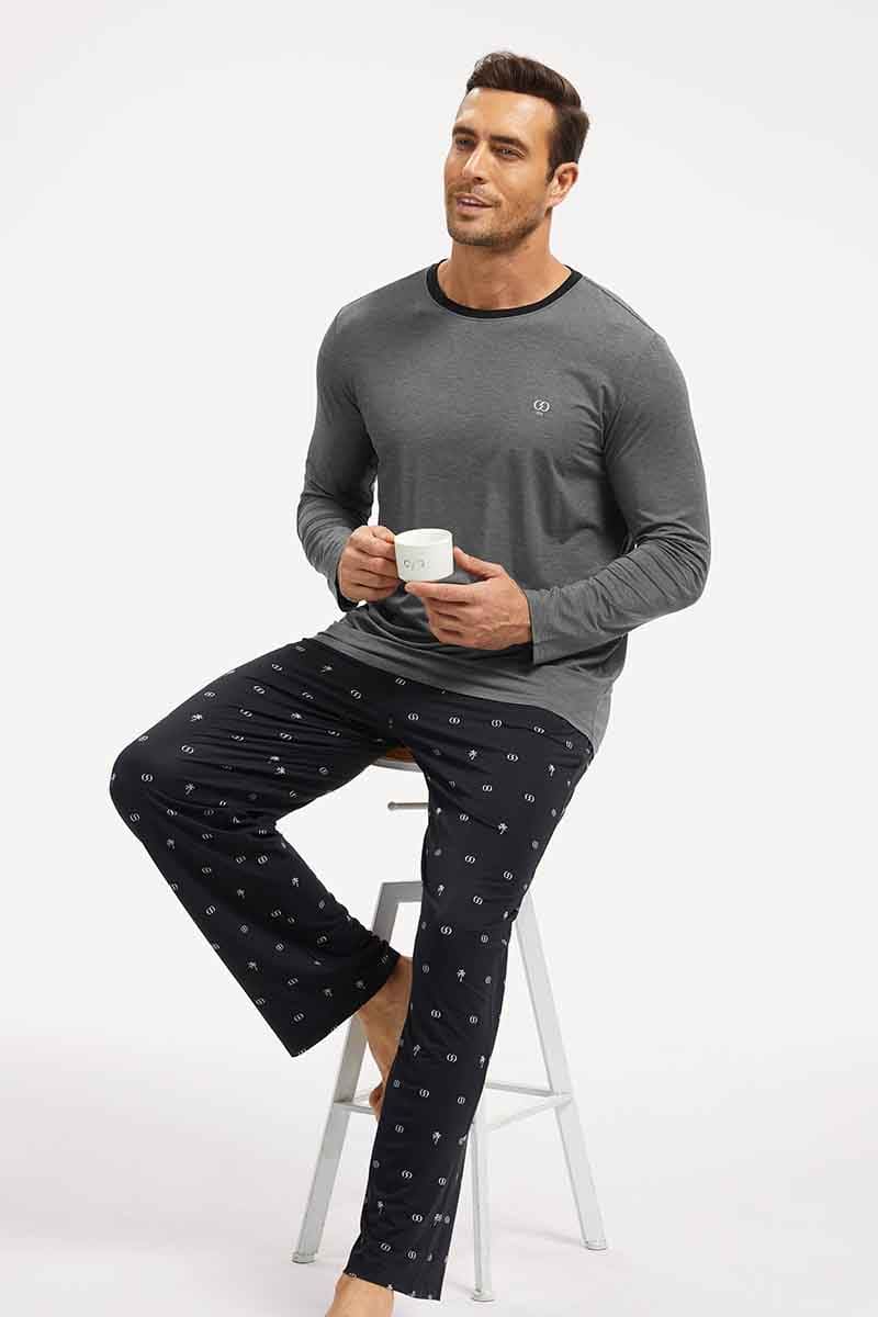 Relaxed Bamboo Pj Sets For Men In Bulk,Custom Lyocell Loungwear Supplier