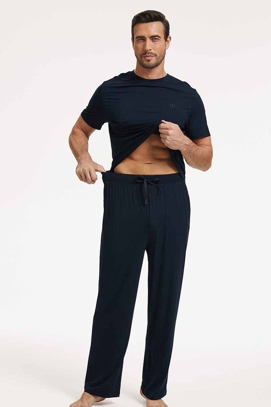 Bamboo Pj Sets For Men In Bulk,Custom Lyocell Pajama Supplier