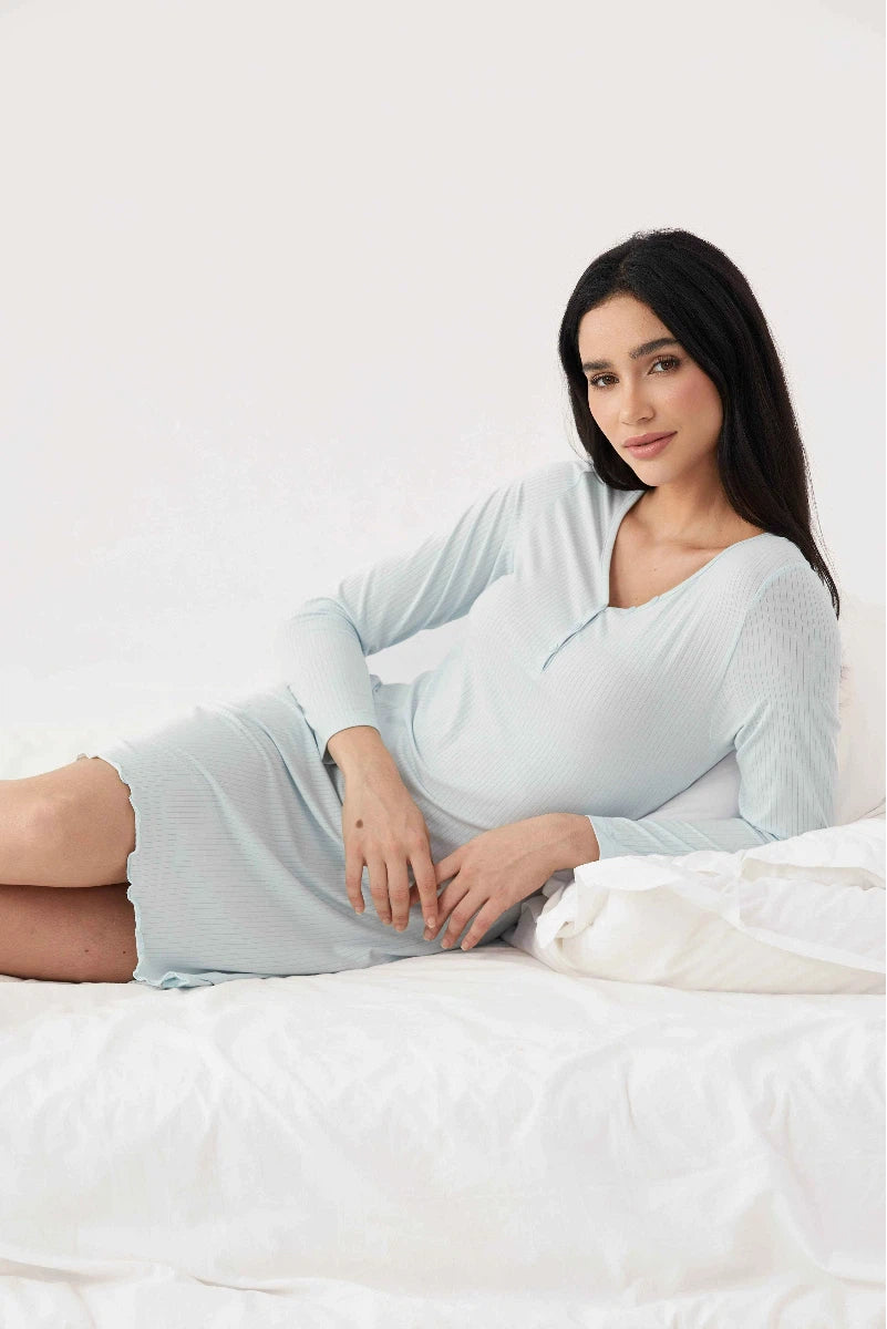 Custom Bamboo Ribbed Women's Nightgowns Manufacturer