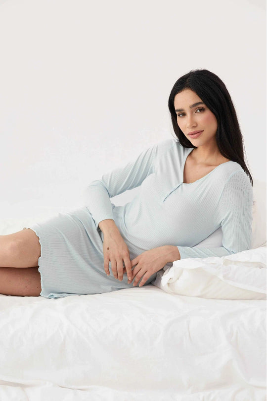 Custom Bamboo Ribbed Women's Nightgowns Manufacturer