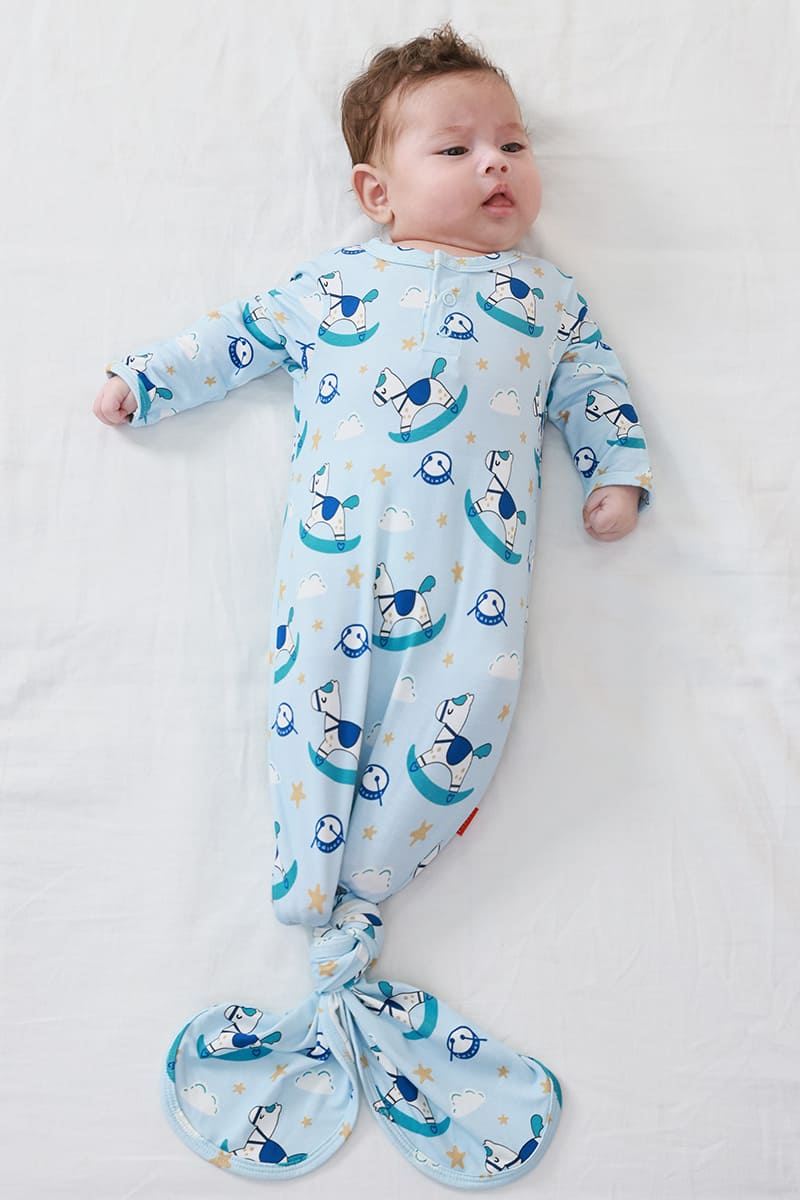 Custom Bulk Bamboo Baby Long-Sleeved Knotted Sleep Bag