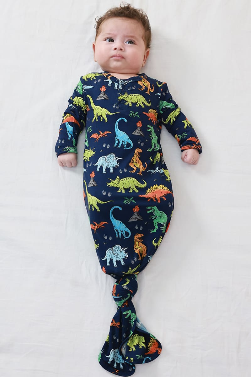 Custom Bulk Bamboo Baby Long-Sleeved Knotted Sleep Bag