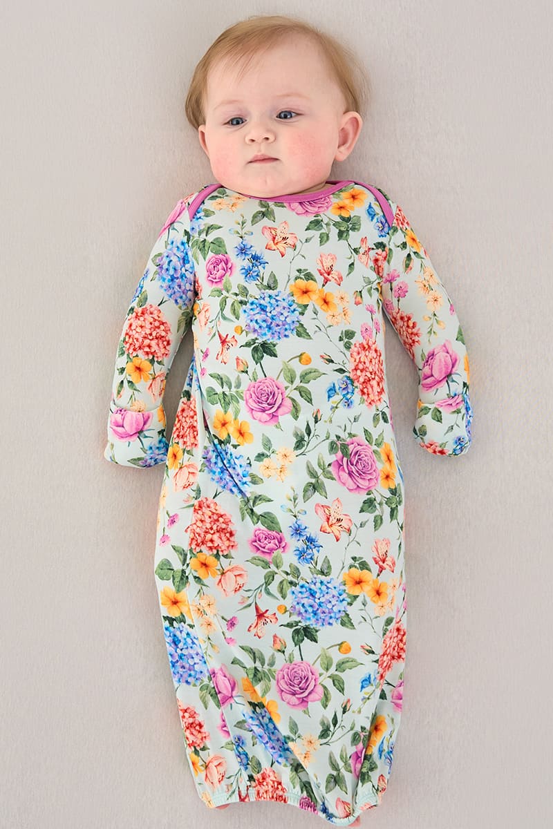 Custom Bulk Bamboo Baby Long-Sleeved Nightgown