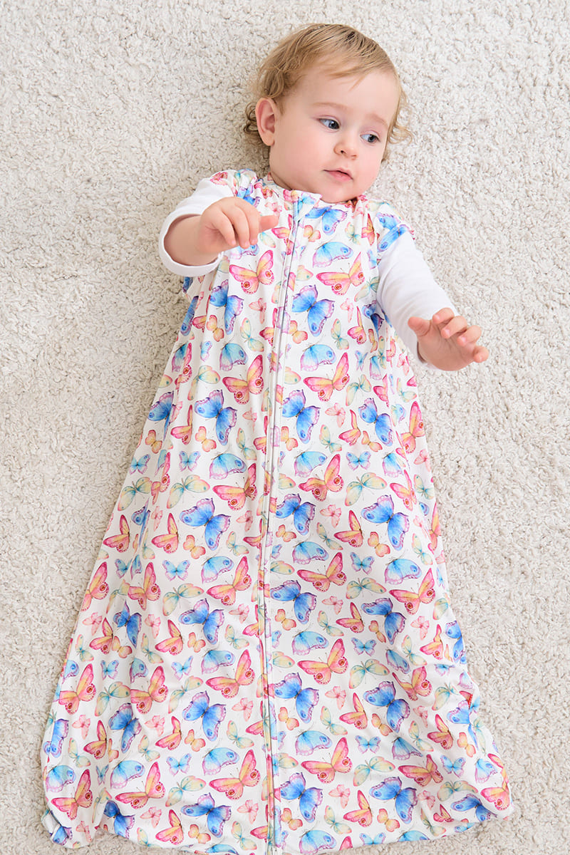 Custom Bulk Bamboo Newborn Sleeveless Zippy Sleeping Bag