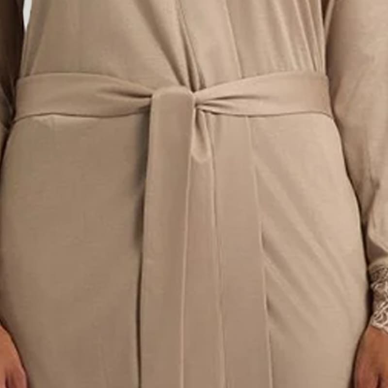 Skin-Friendly Solid Color Robe, Soft And Breathable Long Nightgown 2Pcs