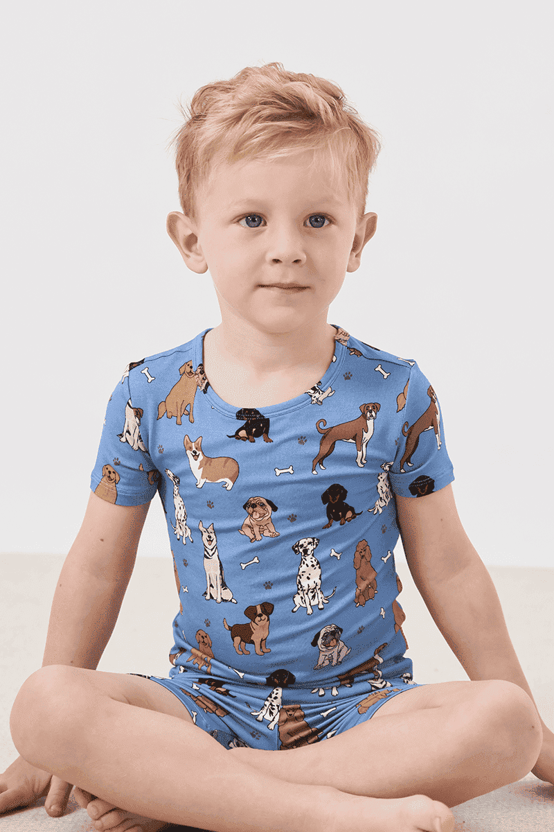 Custom Kids Bamboo T-Shirt, Fitted Pajama Set Manufacturer-2416520017
