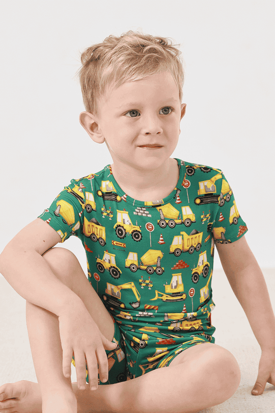 Custom Kids Bamboo T-Shirt, Fitted Pajama Set Manufacturer-2416520017