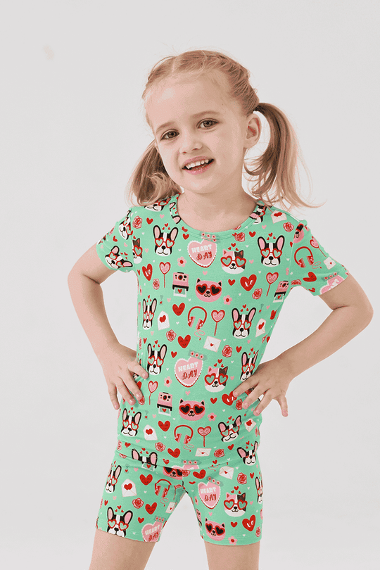 Custom Kids Bamboo T-Shirt, Fitted Pajama Set Manufacturer