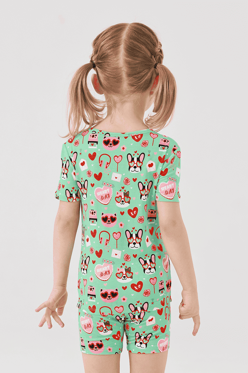 Custom Kids Bamboo T-Shirt, Fitted Pajama Set Manufacturer-2416520017