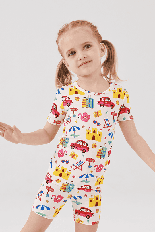 Custom Kids Bamboo T-Shirt, Fitted Pajama Set Manufacture