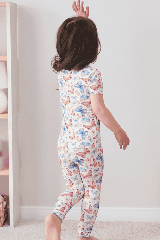 Custom Kids Bamboo T-Shirt, Short-Sleeved Long Pants Pajama Set Manufacturer-2416520103