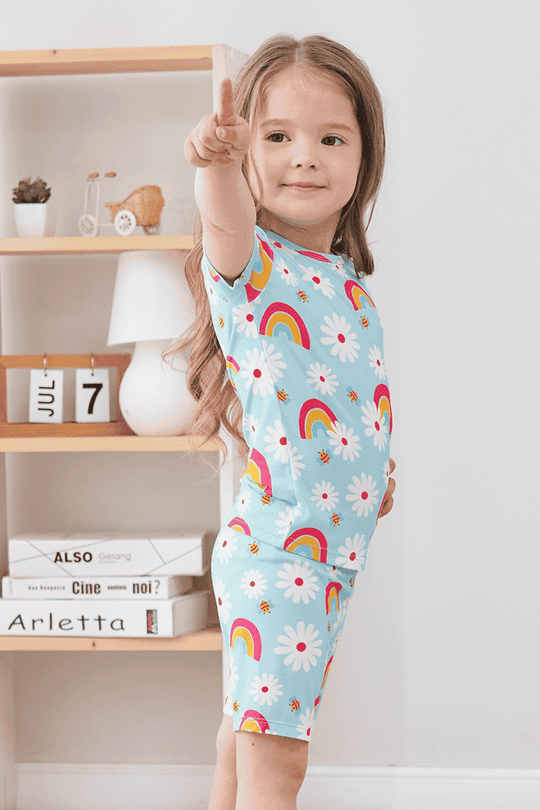 Custom Kids Short-Sleeved Short Pants Pajama Set Manufacturer-2416520017