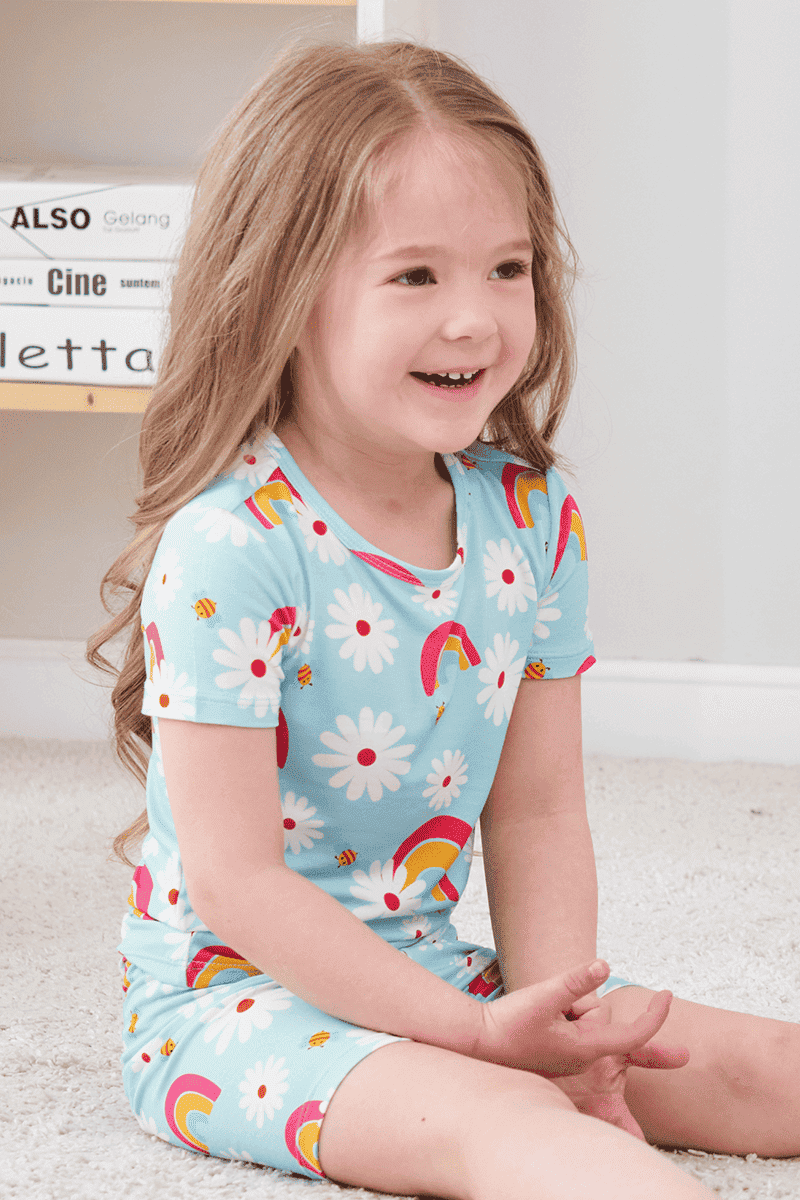 Custom Kids Short-Sleeved Short Pants Pajama Set Manufacturer-2416520017