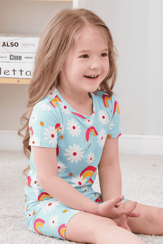 Custom Kids Short-Sleeved Short Pants Pajama Set Manufacturer-2416520017