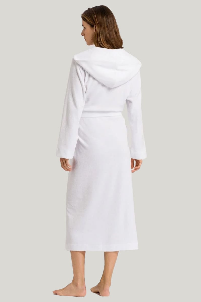Soft And Warm Hooded Bathrobe, Skin-Friendly Bathrobe With Belt And Pockets