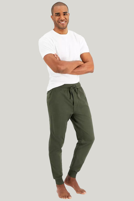 Soft And Comfortable Men'S Running Pants, Sweatpants, Bamboo Fiber Pajama Pants With Drawstring And Pocket