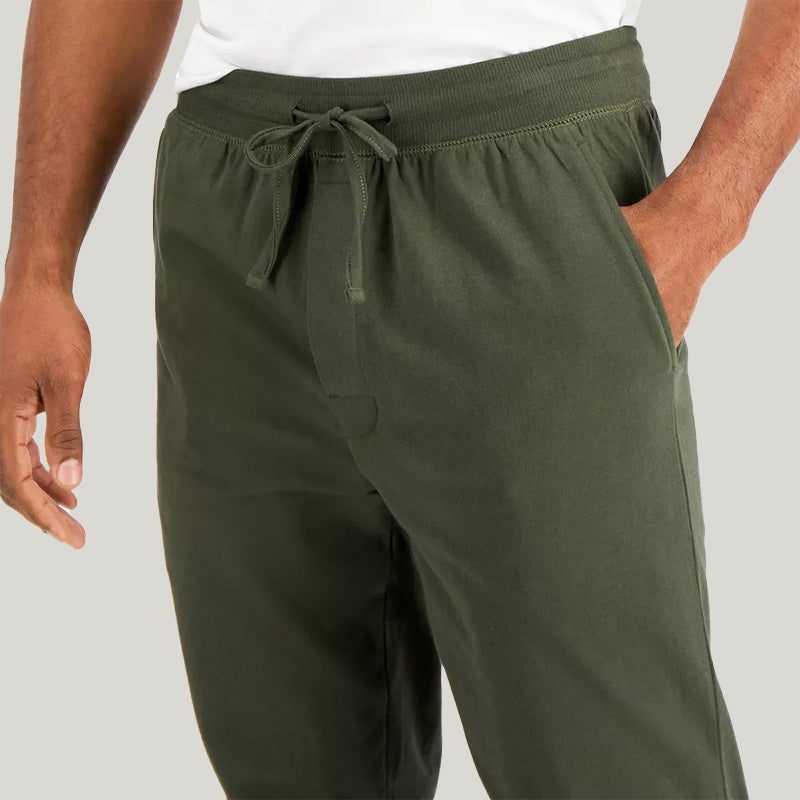 Soft And Comfortable Men'S Running Pants, Sweatpants, Bamboo Fiber Pajama Pants With Drawstring And Pocket