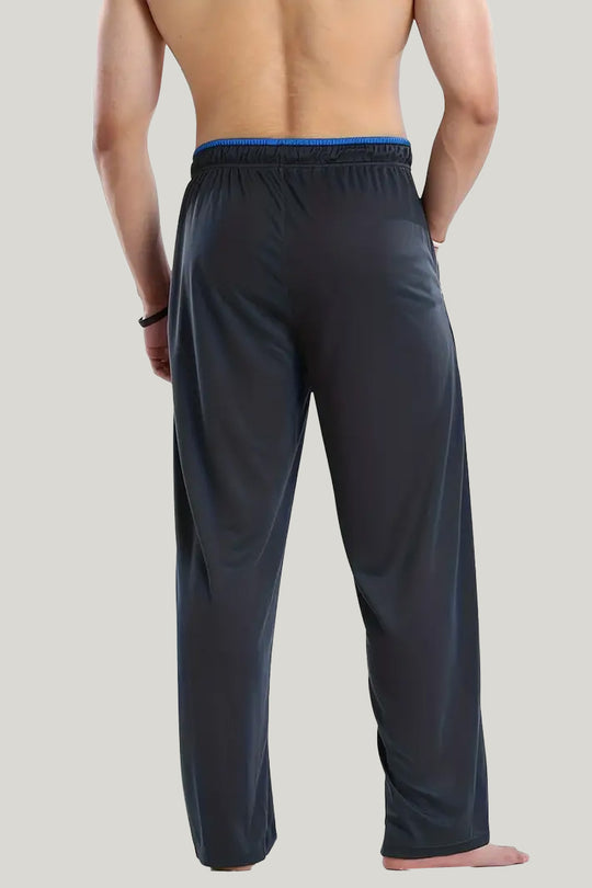 Soft And Comfortable Men'S Long Pajama Pants, Bamboo Fiber Wide-Leg Casual Pants With Drawstring And Pocket