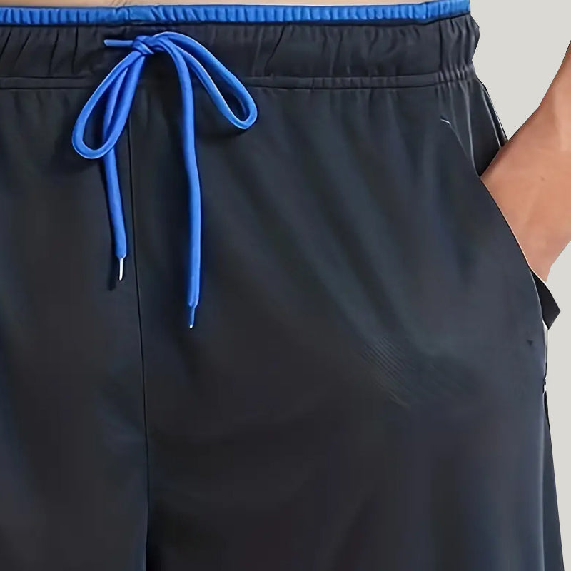 Soft And Comfortable Men'S Long Pajama Pants, Bamboo Fiber Wide-Leg Casual Pants With Drawstring And Pocket