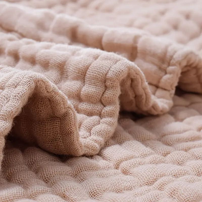 Skin-Friendly And Breathable Solid Color Newborn Blanket Swaddle Solid Comfy Cotton Gauze Blanket