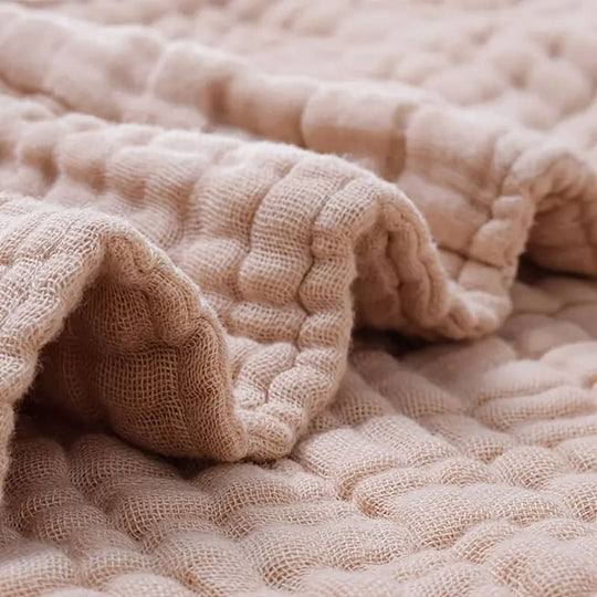 Skin-Friendly And Breathable Solid Color Newborn Blanket Swaddle Solid Comfy Cotton Gauze Blanket