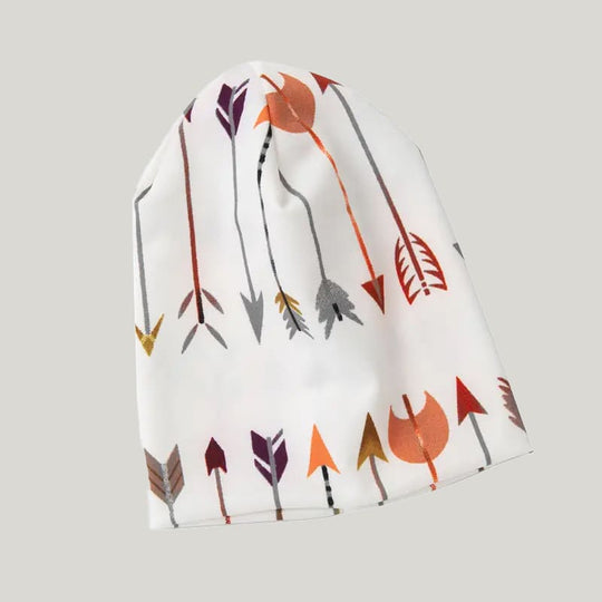 Soft And Comfortable Bamboo Fiber Newborn Blanket Swaddle With Bean Hat With Cupid'S Arrow Pattern